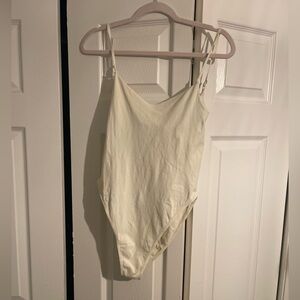 Free People Intimately Cream Bodysuit M/L